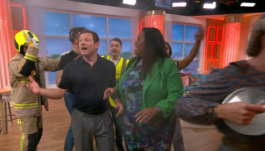 This Morning Studio Evacuated During Hilarious Mrs Doubtfire Skit