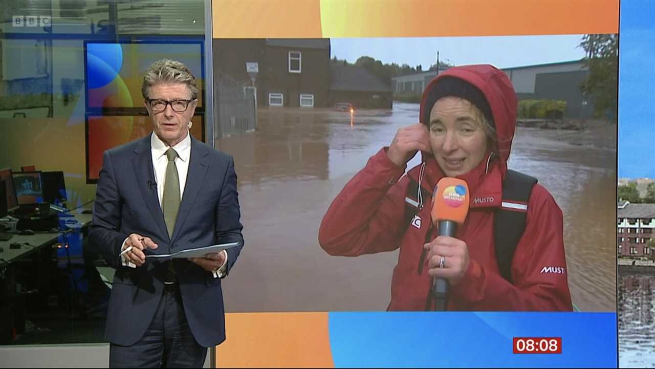 BBC Breakfast fans outraged as reporter battles storm – viewers slam careless production