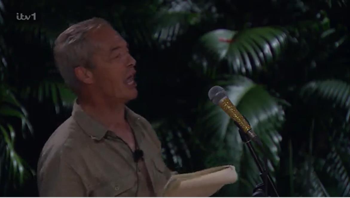 Nigel Farage Causes Controversy on I'm A Celebrity with Strip Tease