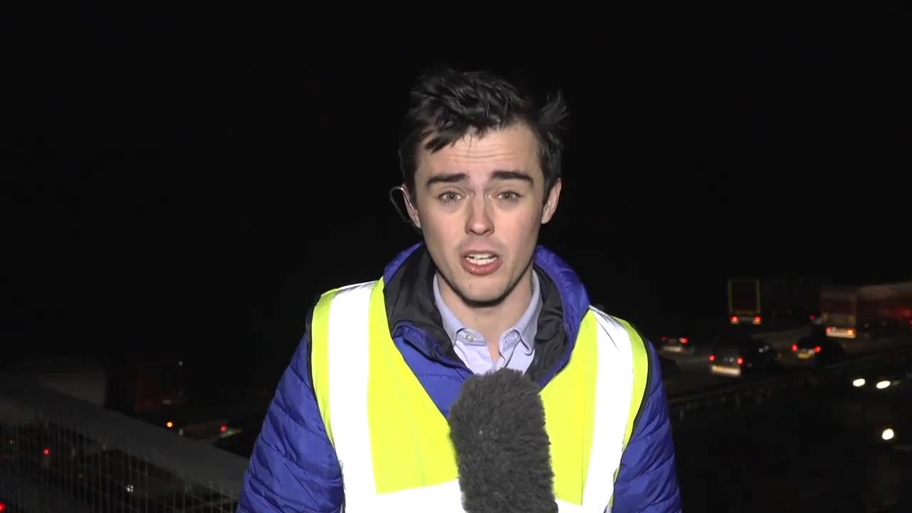 News Reporter Battled Fierce Winds During Live Report on Eurotunnel Strikes