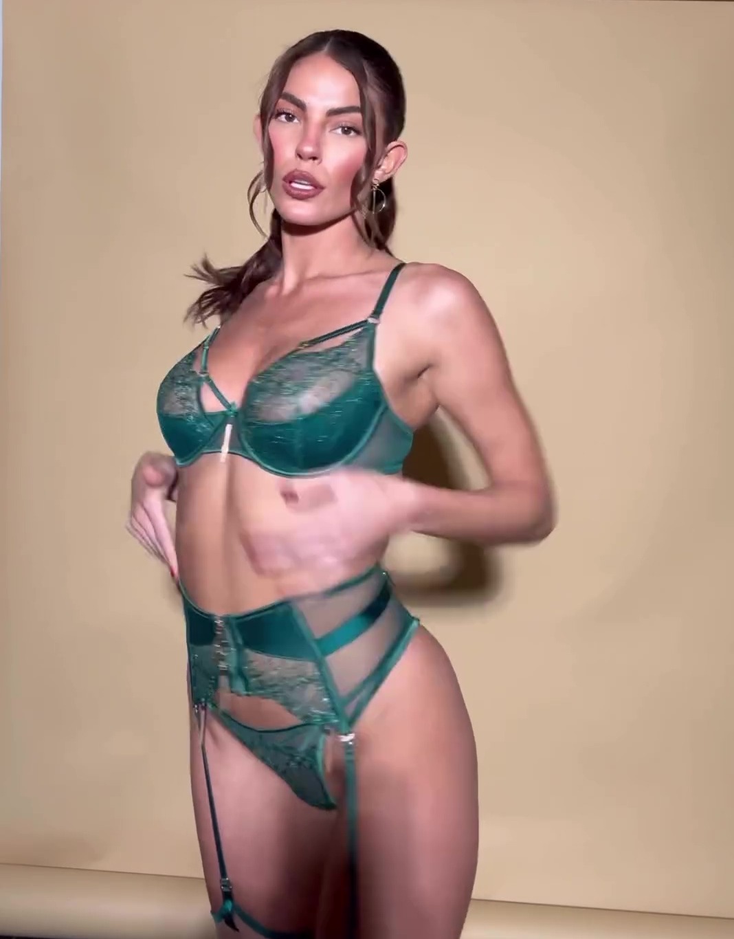 Love Island Star Rebecca Gormley Turns Up the Heat in Green Lingerie for Stunning Photoshoot