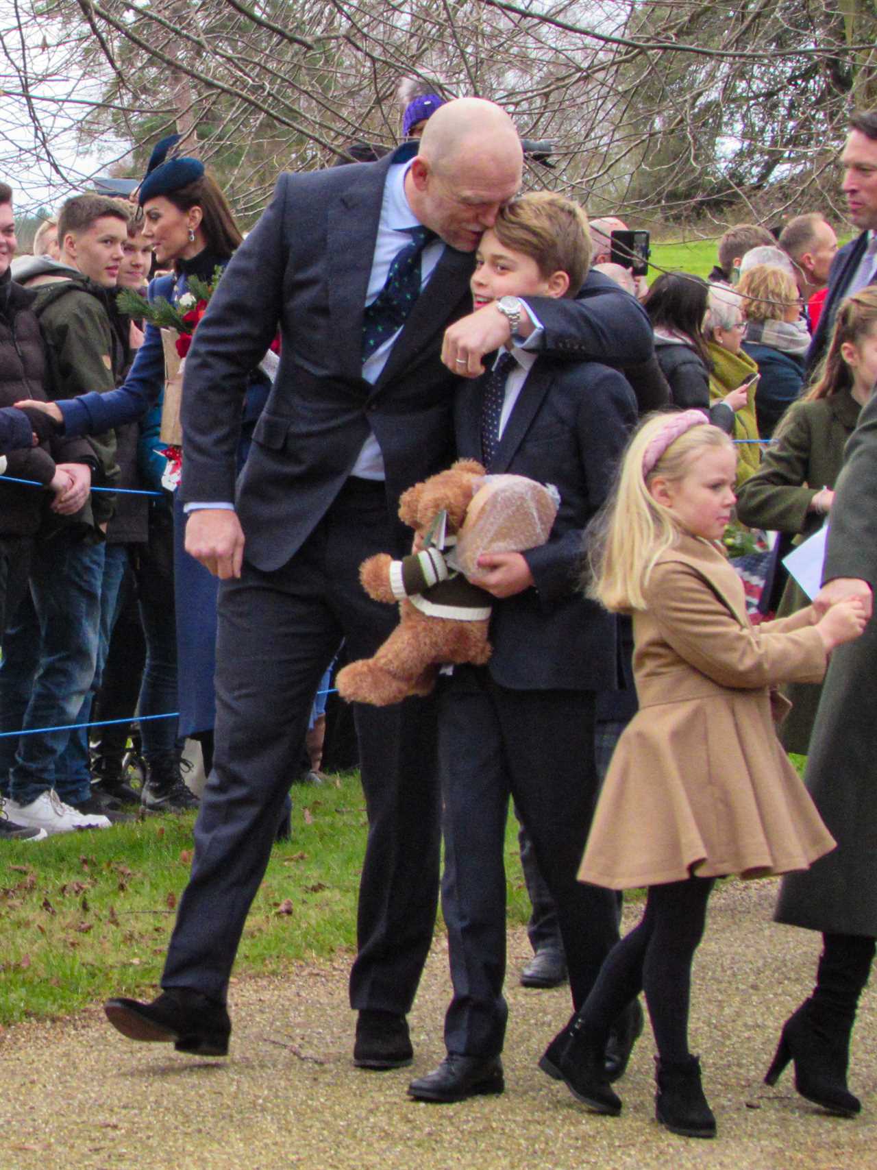 Royal Fans Swoon Over Adorable Moment Between Prince George and Mike Tindall on Christmas Day