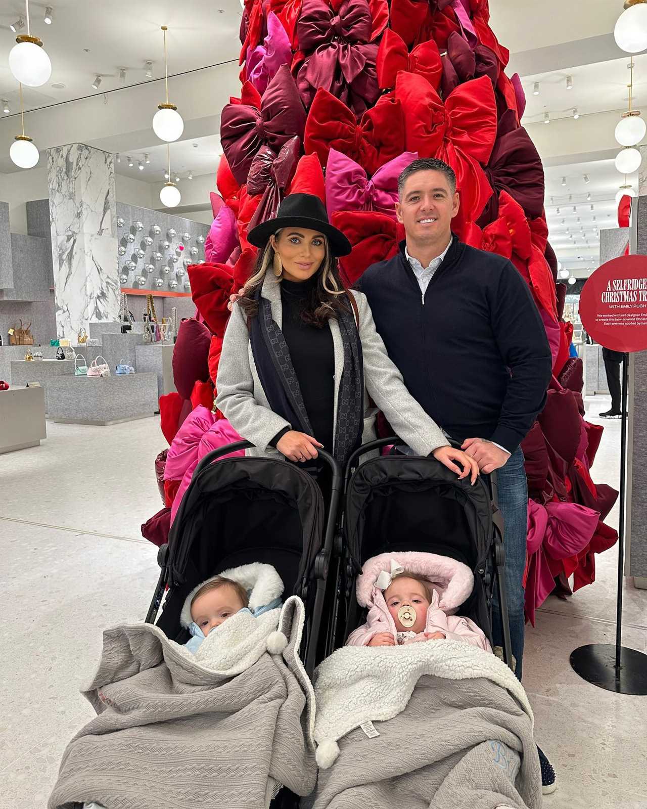 Terrified Amy Childs rushes baby son to hospital on Christmas Day just days after last visit