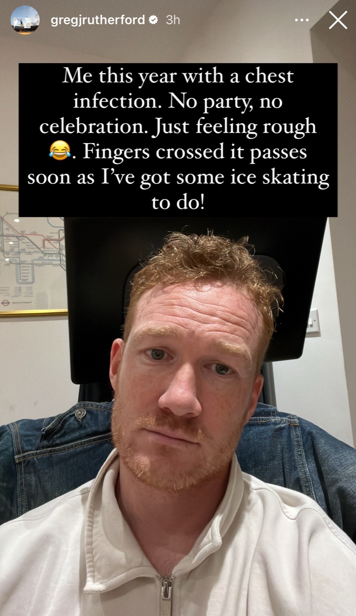 Dancing on Ice Star Greg Rutherford Battling Chest Infection Ahead of Show's Launch