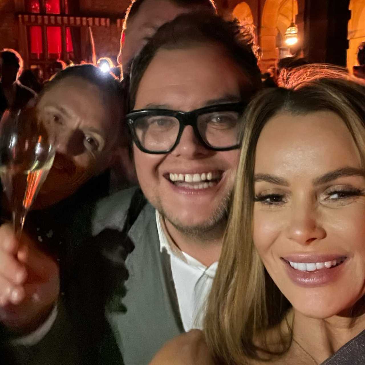 Amanda Holden Celebrates New Year with Alan Carr and Daughter Lexi at Glamorous Event