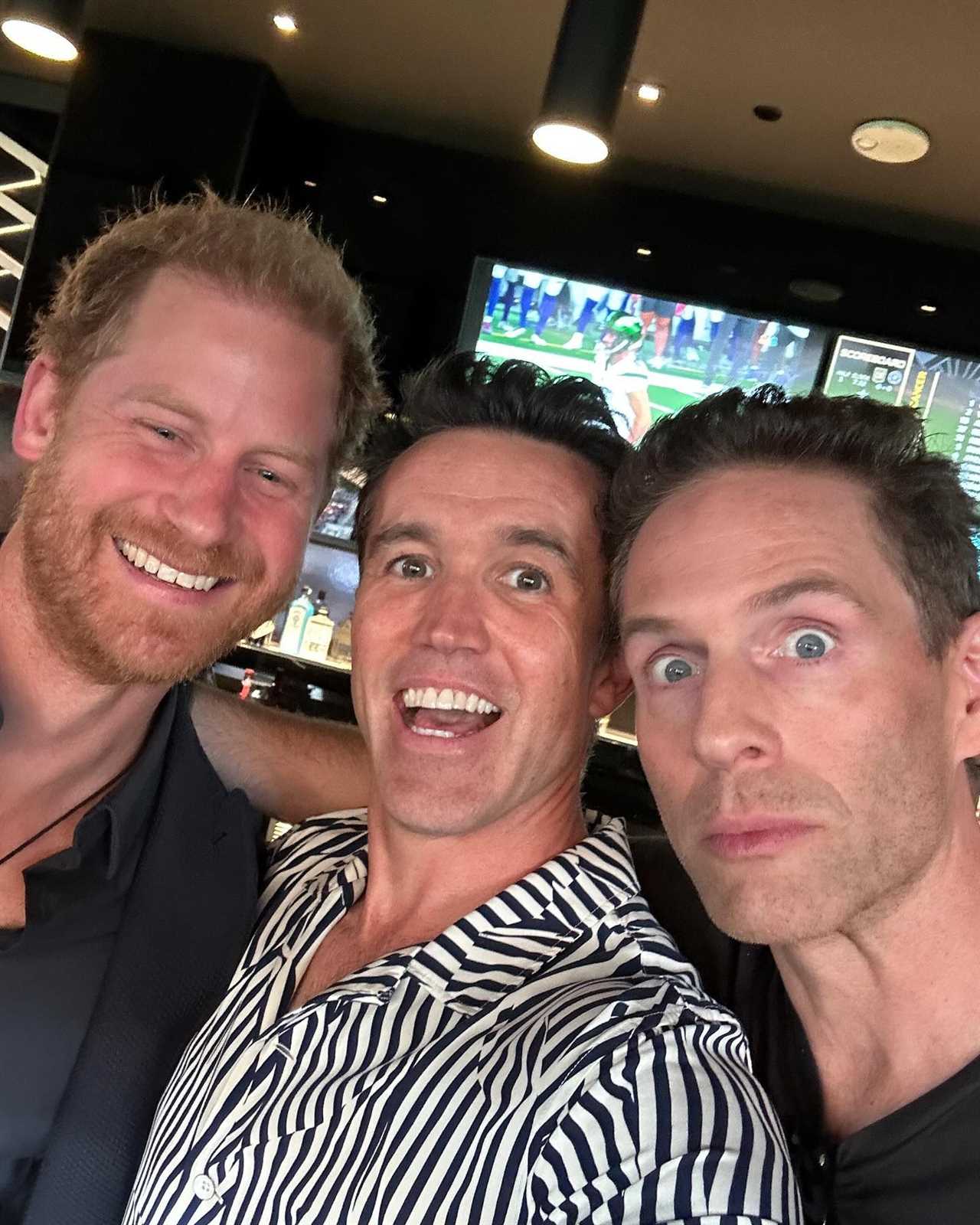 Prince Harry Spotted Hanging Out with TV Cast Without Meghan Markle in New Photo