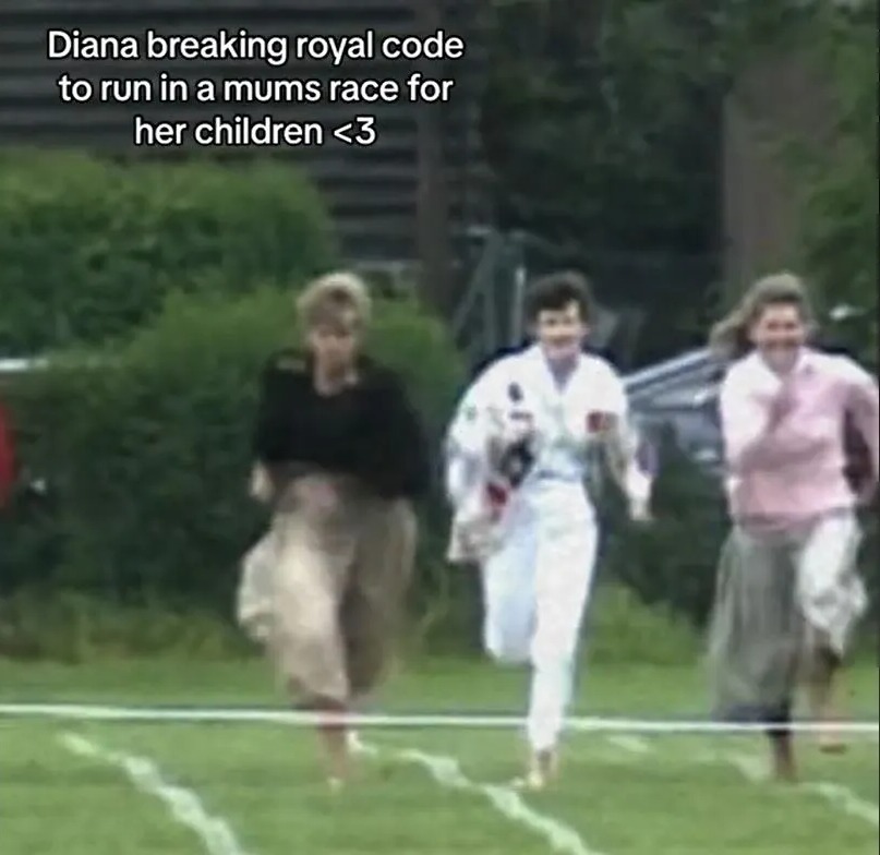 Princess Diana's Unforgettable Moment: Competing in the Mums' Race at Prince Harry's Sports Day