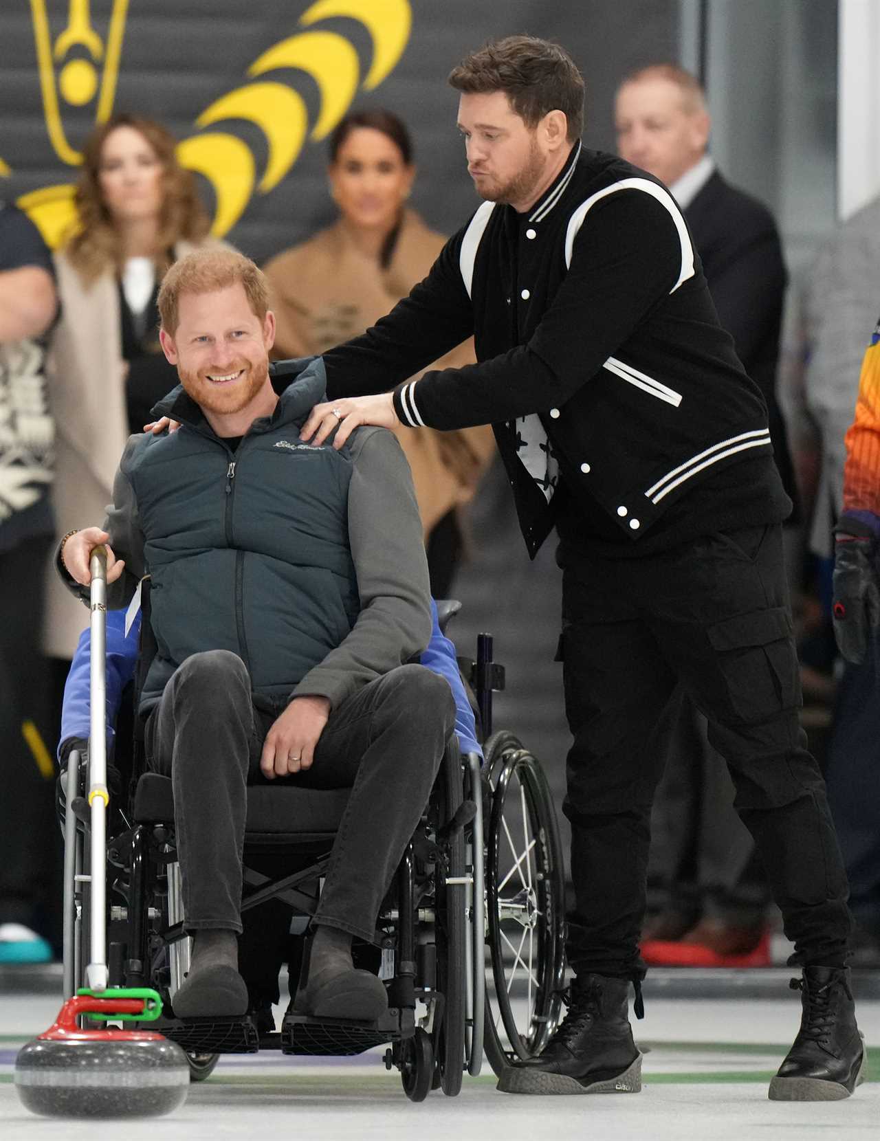 Prince Harry Tries Curling with Michael Buble Hours After Opening Up About Charles' Cancer Diagnosis