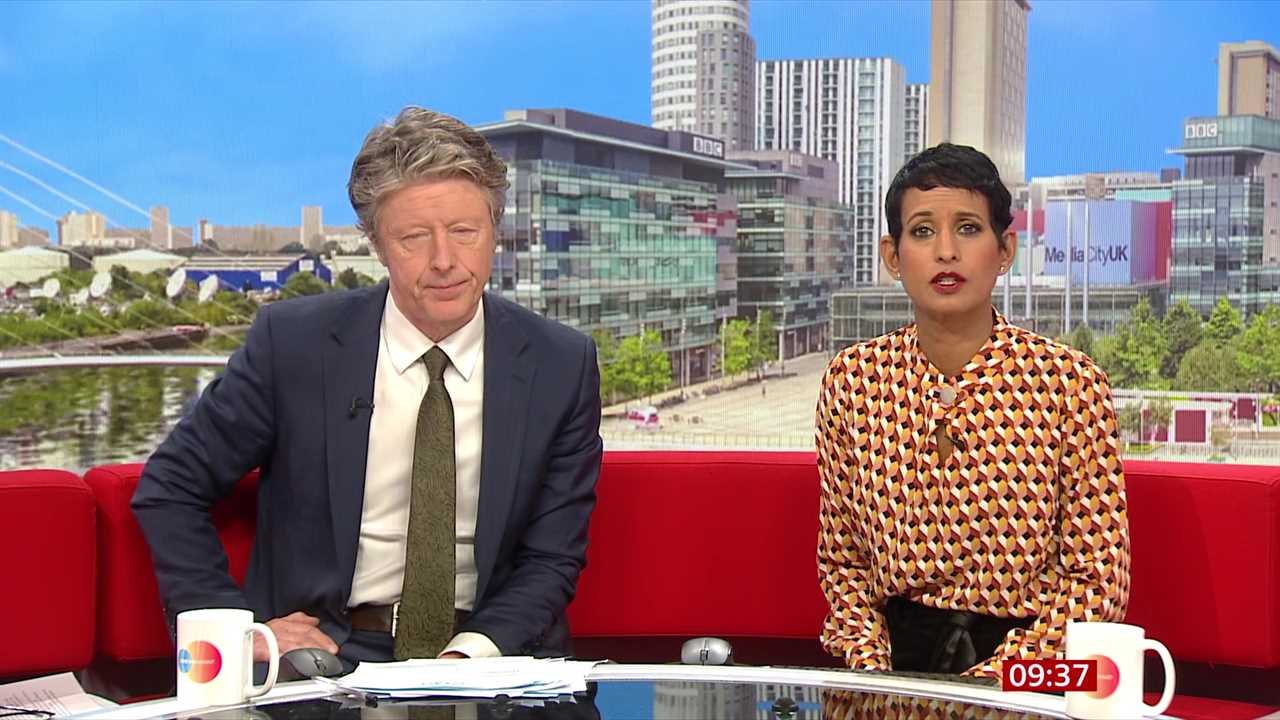 Naga Munchetty loses her patience on BBC Breakfast after Charlie Stayt exposes blunder