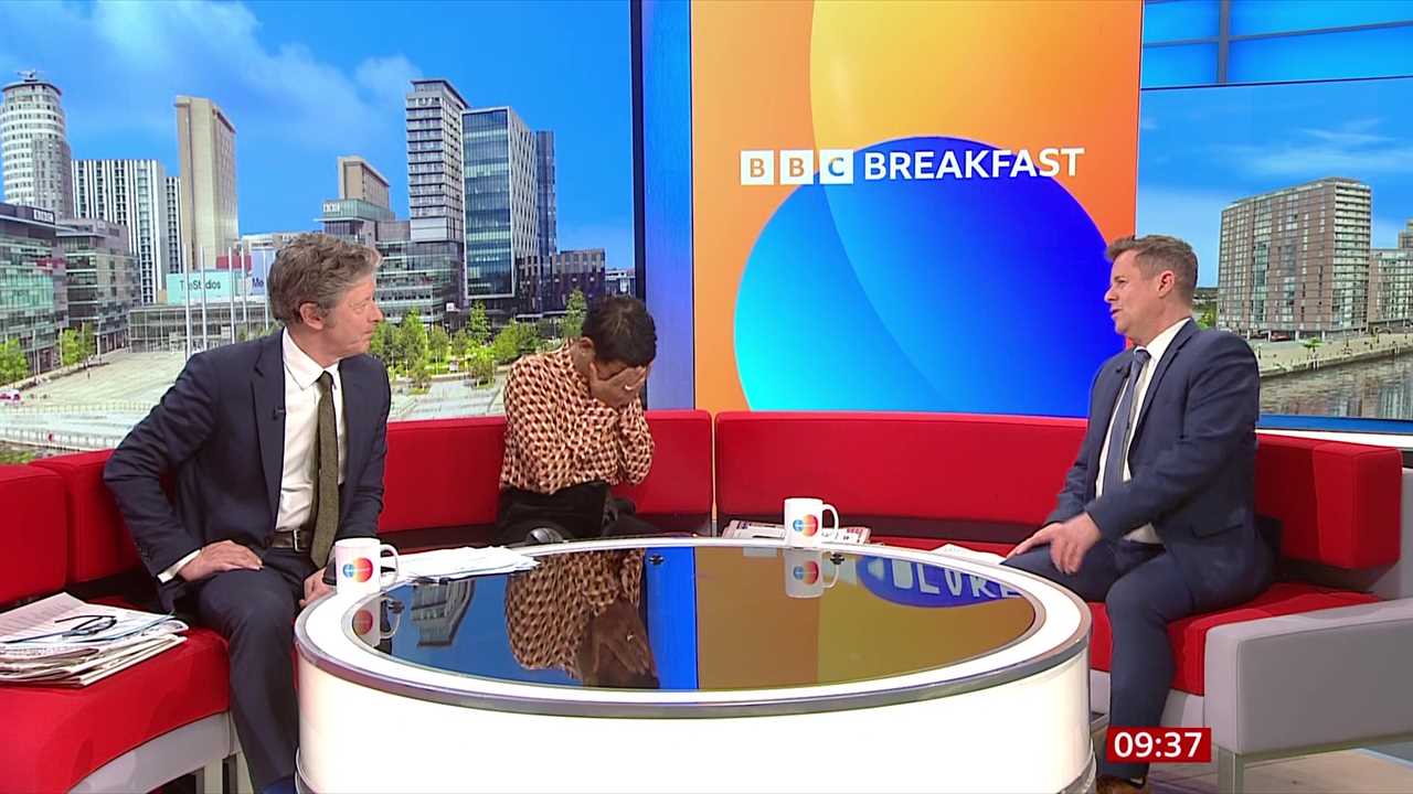 Naga Munchetty loses her patience on BBC Breakfast after Charlie Stayt exposes blunder