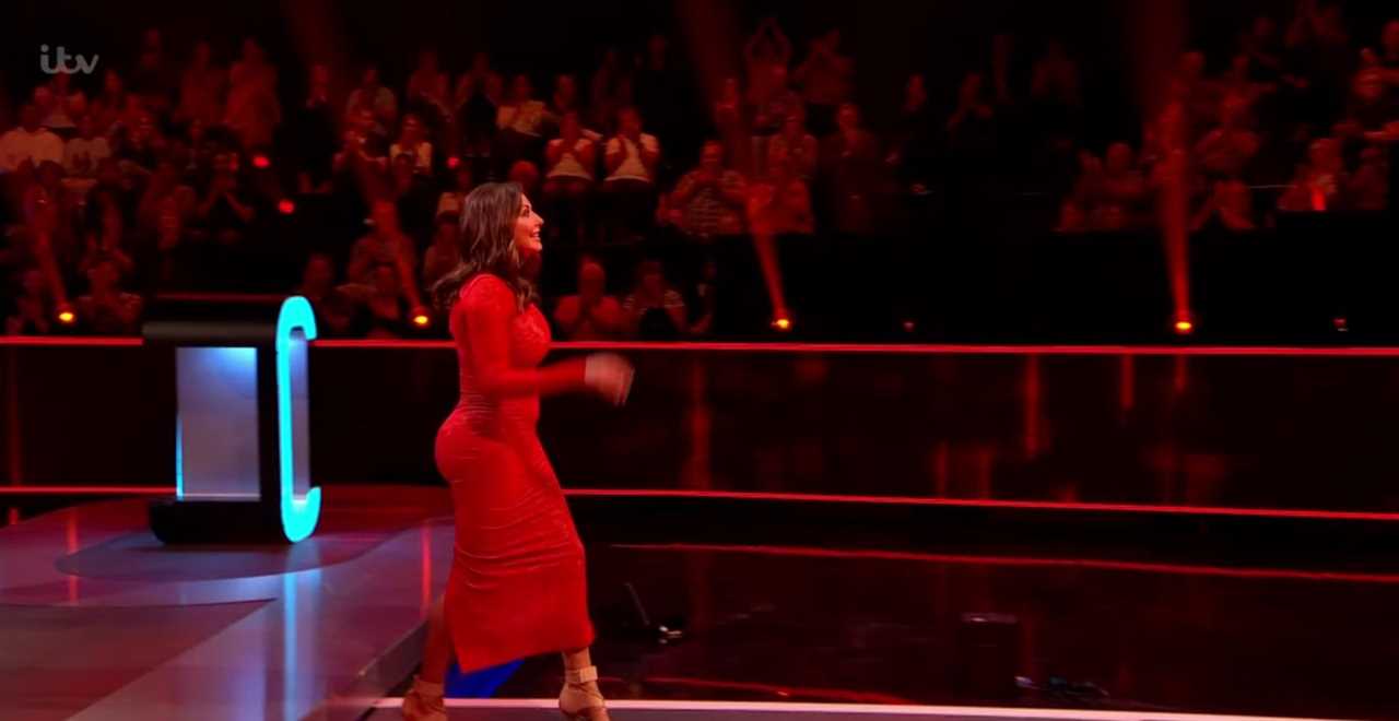 Carol Vorderman stuns in red lace dress on Beat the Chasers - but faces tough competition in celebrity special