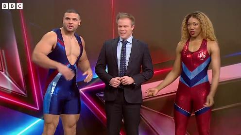 Gladiators stars carry BBC Breakfast presenter out of the studio after schedule shake-up is revealed