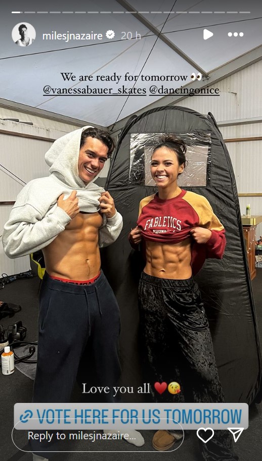 Dancing on Ice Star Vanessa Bauer Flaunts Rock Hard Abs Before Live Final