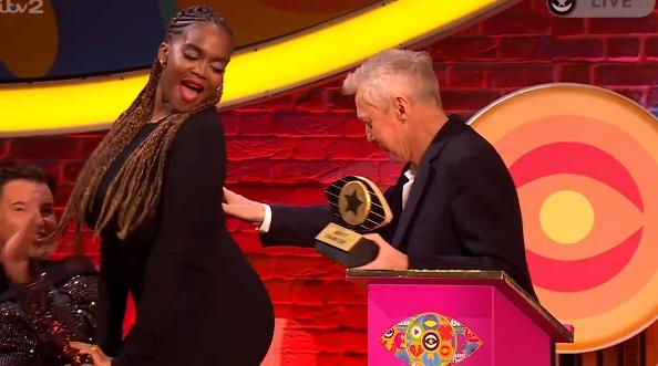 Outrage as Louis Walsh ‘slaps Oti Mabuse’s bottom’ on Live TV Show