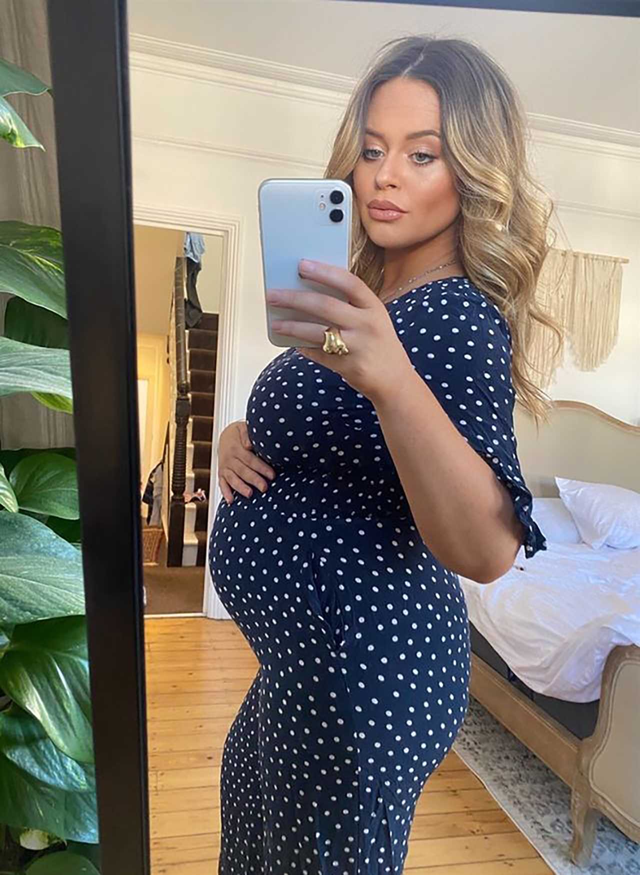 Pregnant Emily Atack Flaunts Baby Bump Ahead of Due Date