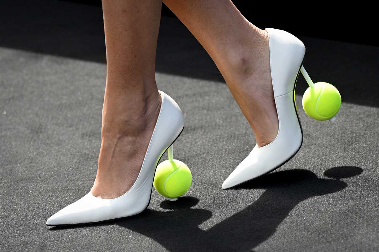 Zendaya Stuns in Tennis Ball High Heels and Silver Dress While Promoting New Movie Challengers