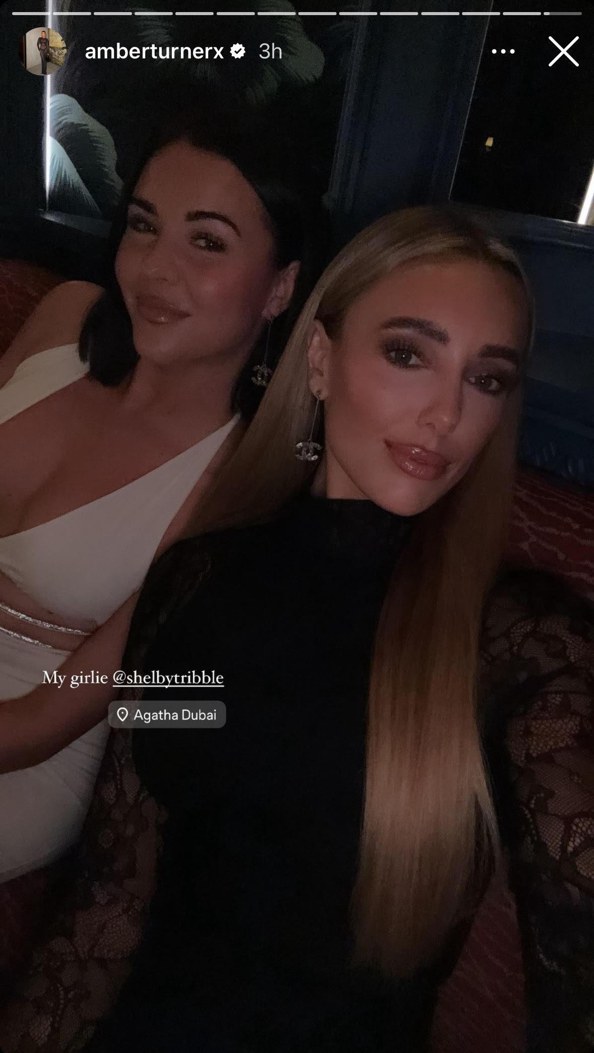 Towie Star Shelby Tribble Reunites with Amber Turner in Dubai