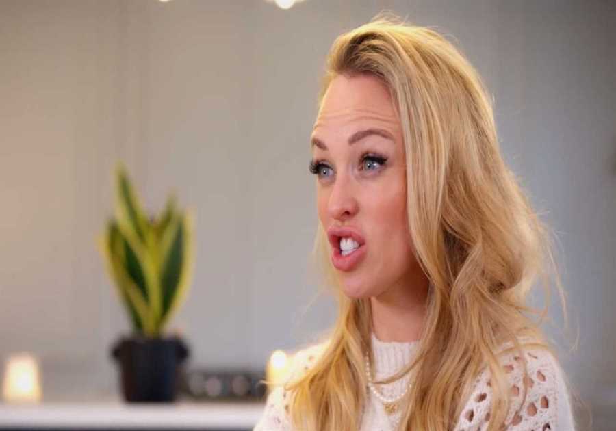 Jorgie Porter sparks row with fiance over childcare in Drama Queens clip