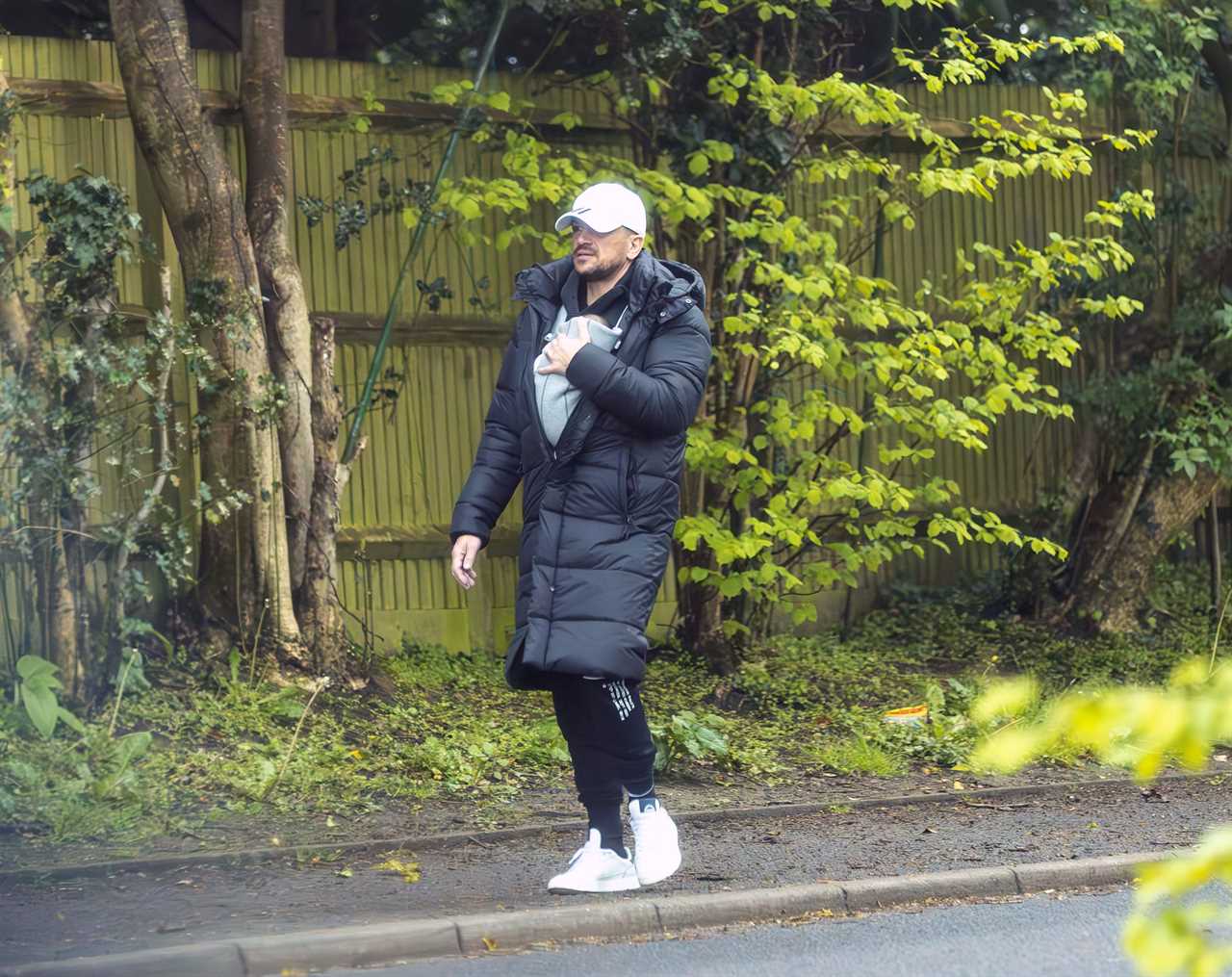 Peter Andre Takes Newborn Daughter for a Walk After Revealing Her Name