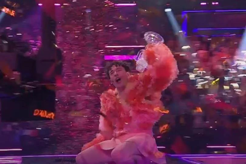 Eurovision winner Nemo smashes trophy moments after victory