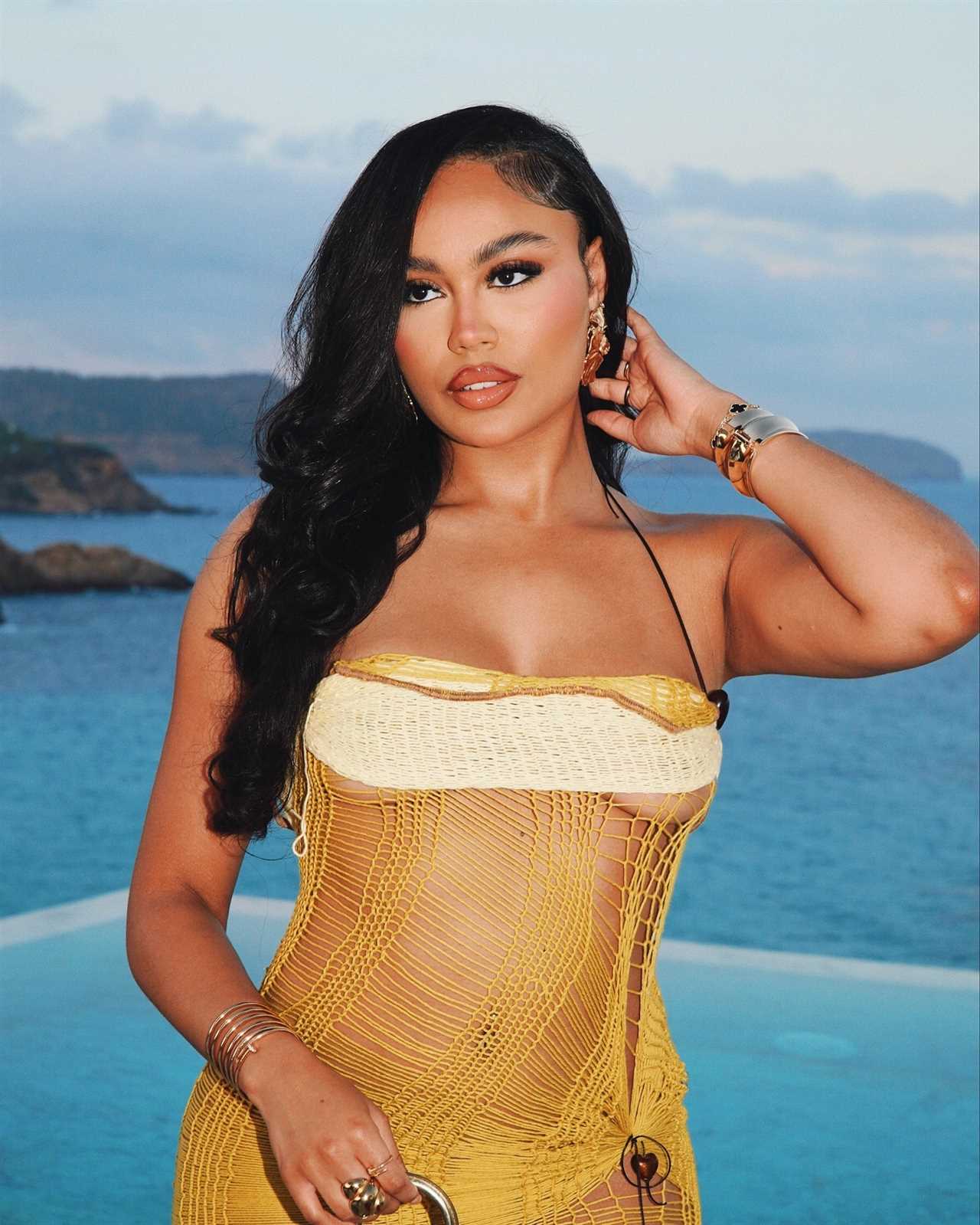 Newly Single Ella Thomas Stuns Fans in See-Through Dress on Spanish Holiday Post Split with Love Island Ex