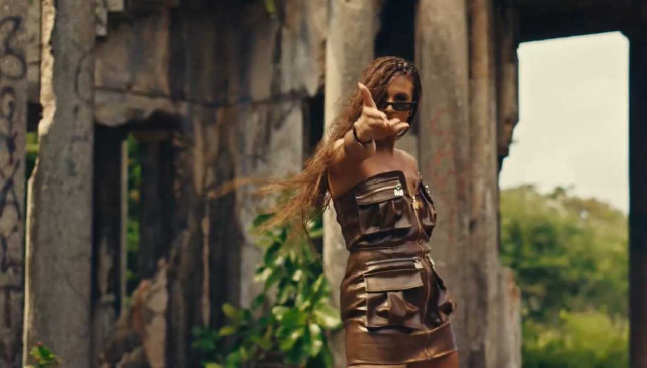 Alesha Dixon stuns in bikini top and hot pants for new music video