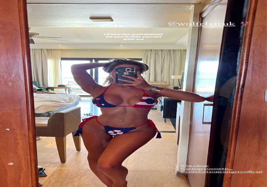 Towie’s Dani Imbert stuns in tiny bikinis on luxurious vacation
