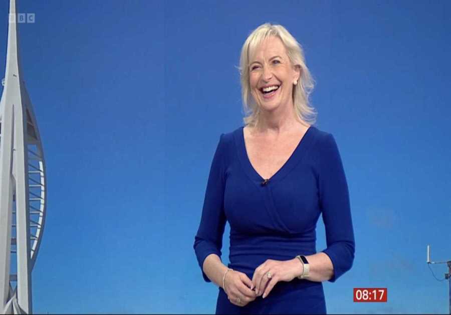 Carol Kirkwood sets pulses racing in plunging blue dress on BBC Breakfast