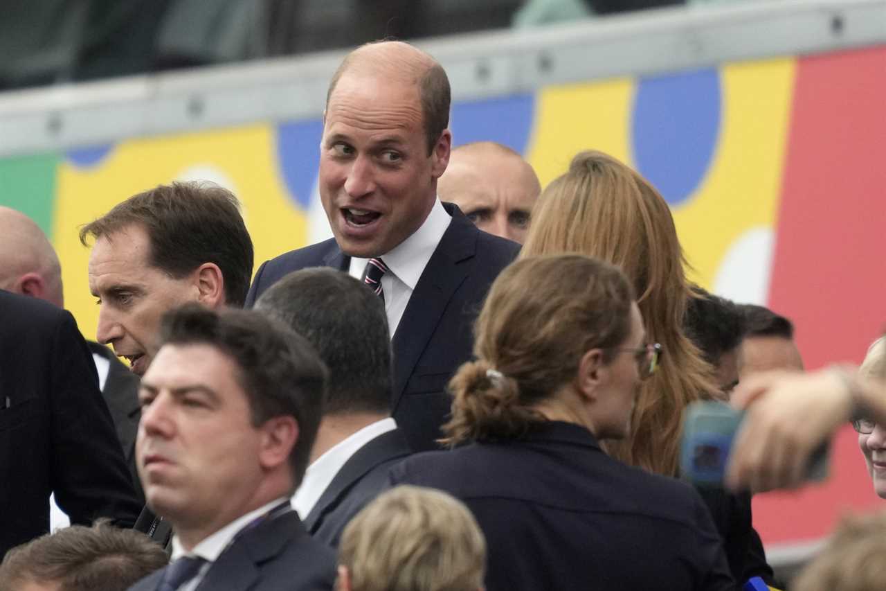 Prince William Cheers on Three Lions in Euros Clash Against Denmark