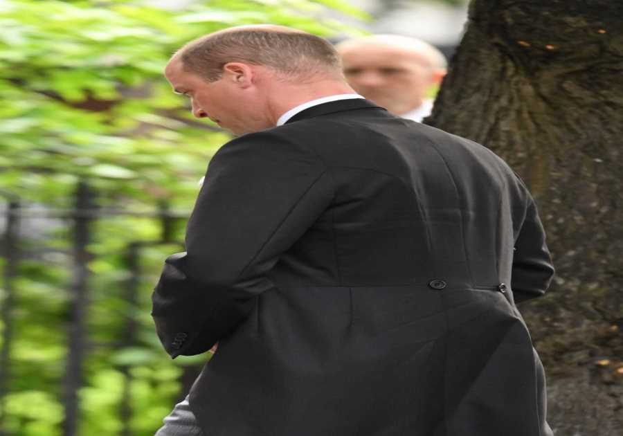 Prince William arrives at wedding of George's godfather Duke of Westminster as an usher