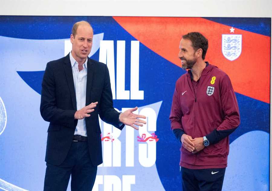 Prince William boosts England ahead of crucial Slovenia match