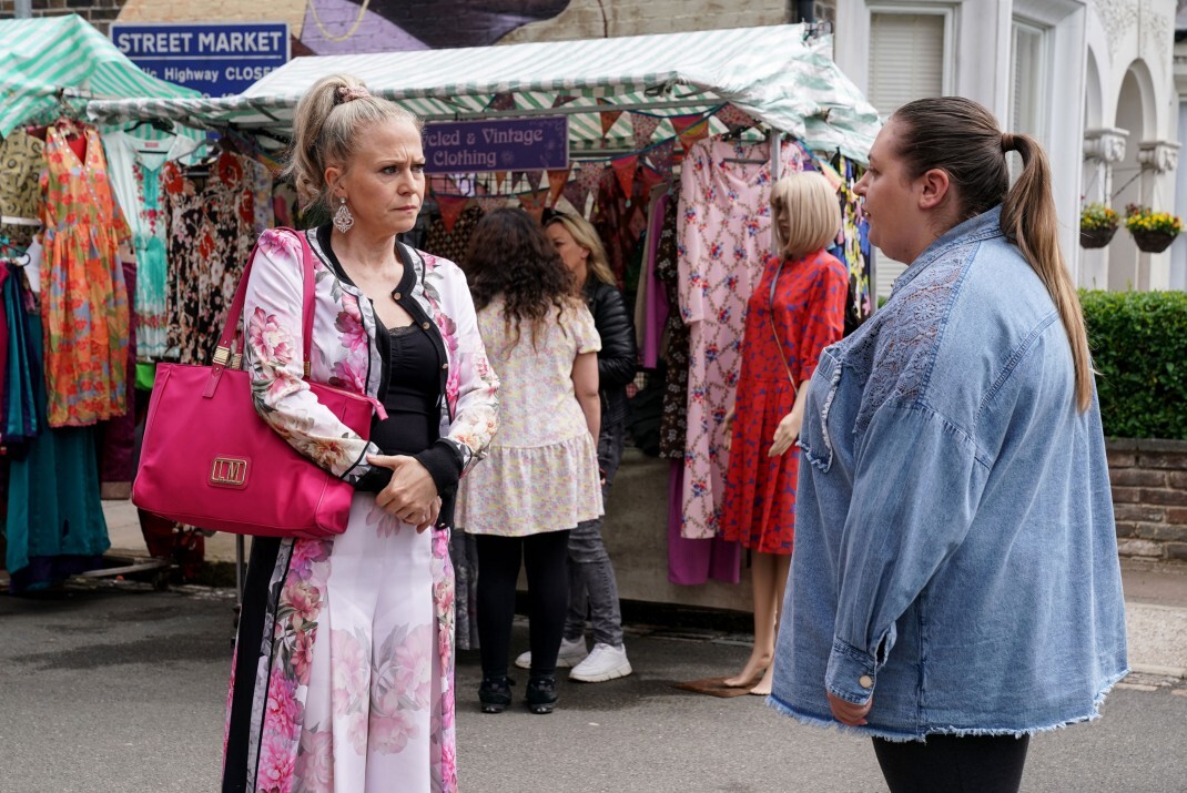 Linda Carter struggles with Dean Wicks' court appearance in EastEnders