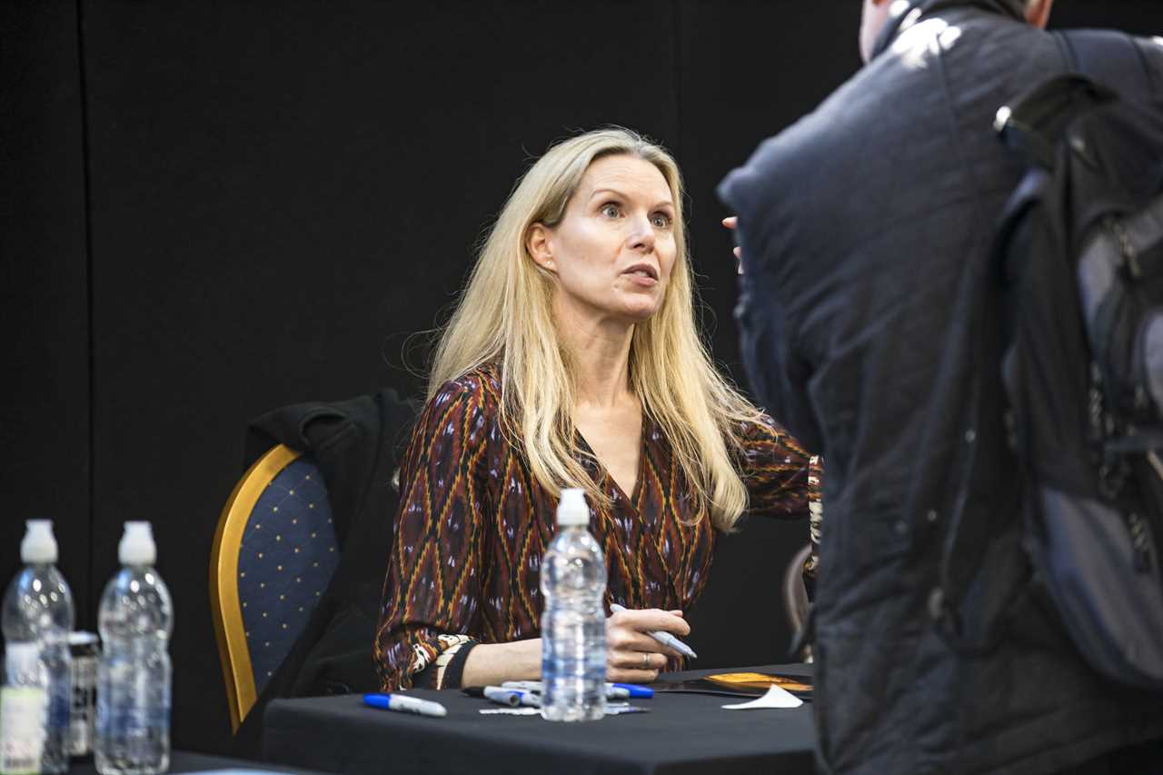 Red Dwarf star Chloe Annett appears ageless as she steps away from TV spotlight