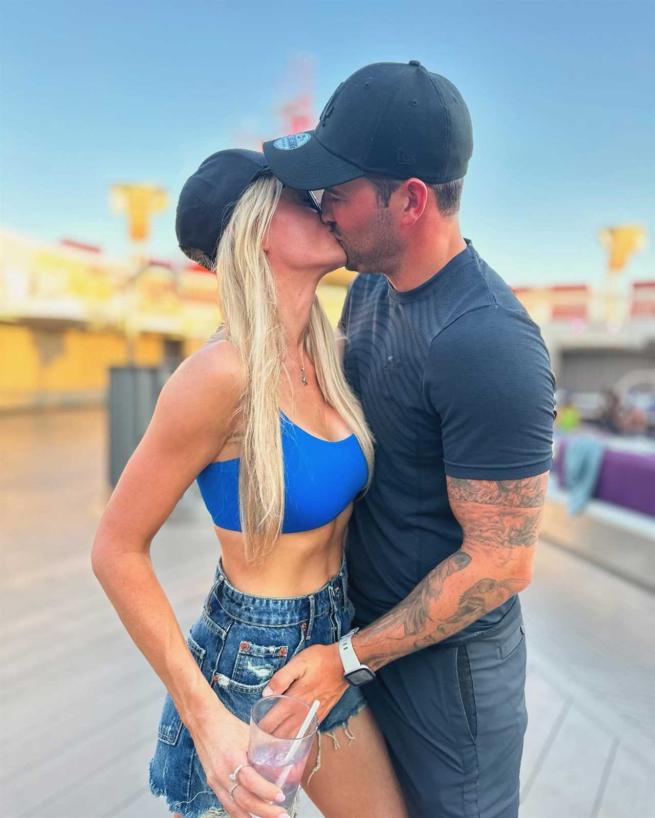 Coronation Street’s Katie McGlynn passionately kisses Towie boyfriend Ricky Rayment on romantic holiday