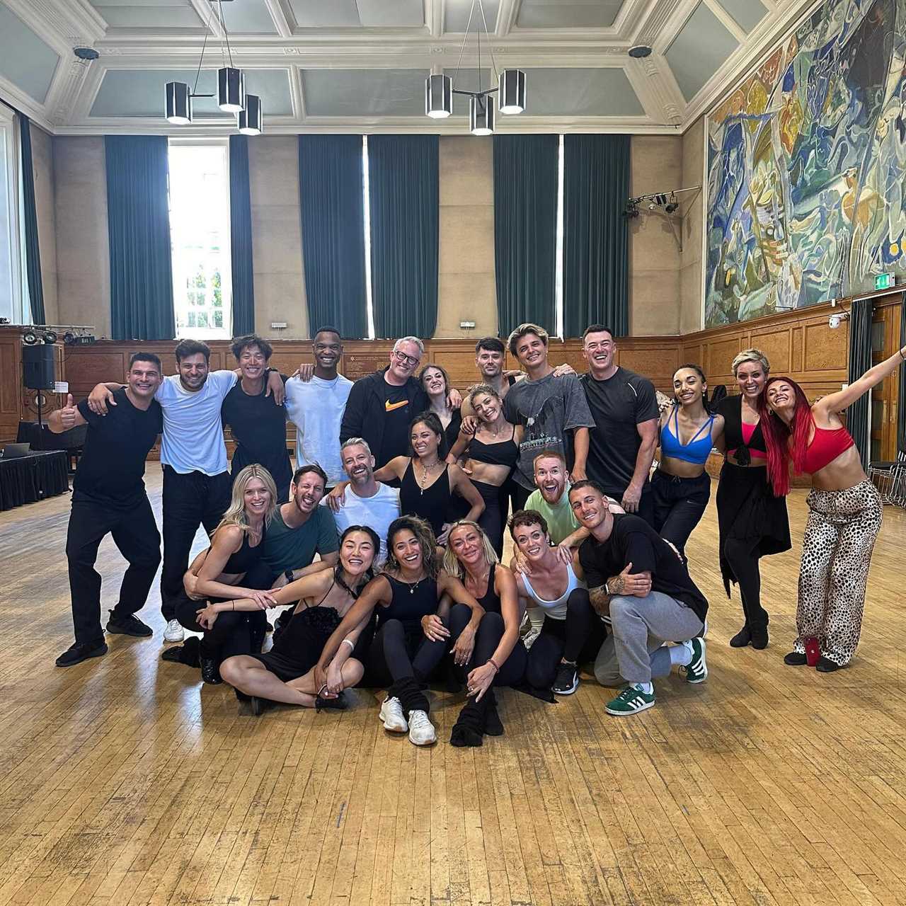 Strictly exes Nadiya and Kai keep their distance in first rehearsals