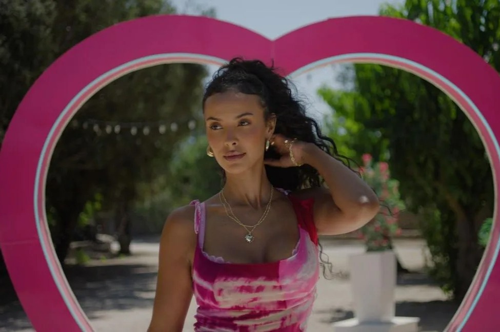 Maya Jama stuns in pink mini dress as she returns to Love Island villa after split with Stormzy