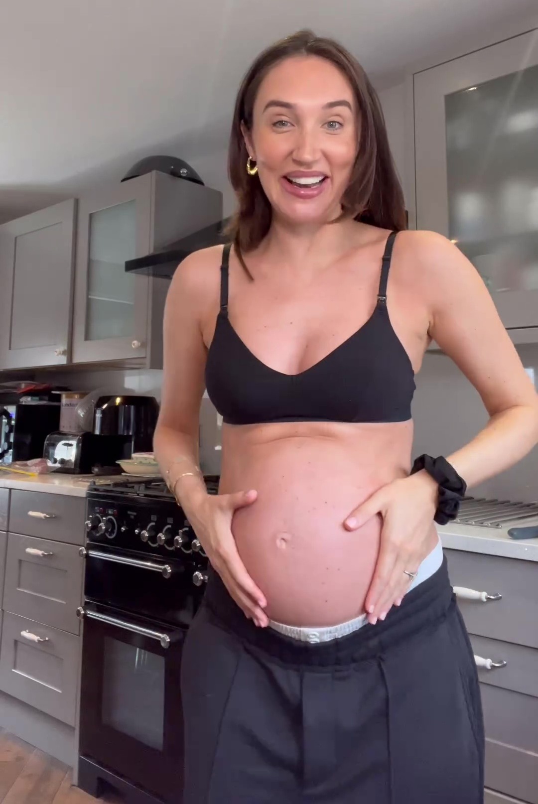 Megan McKenna fans speculate on baby's gender reveal as she flaunts growing bump