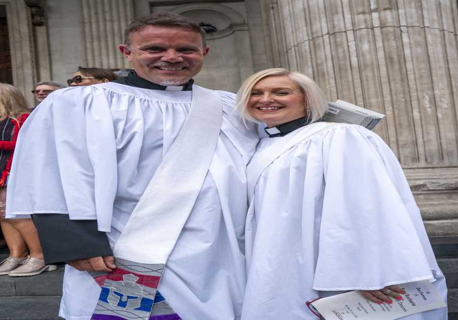 Former Gladiator Warren Furman ordained as a vicar alongside his wife