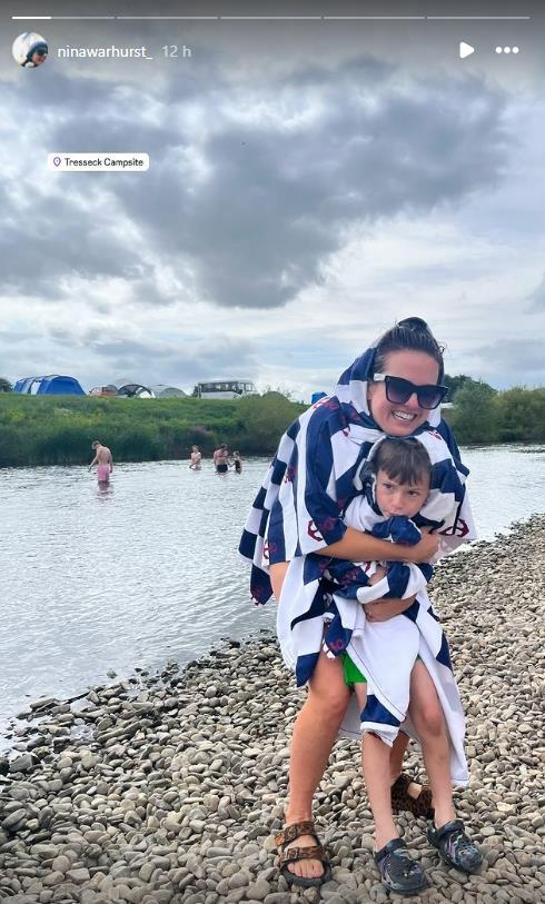 BBC Breakfast’s Nina Warhurst ‘breaks the law’ during family camping holiday as she swaps studio for the countryside