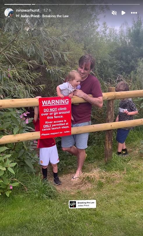 BBC Breakfast’s Nina Warhurst ‘breaks the law’ during family camping holiday as she swaps studio for the countryside