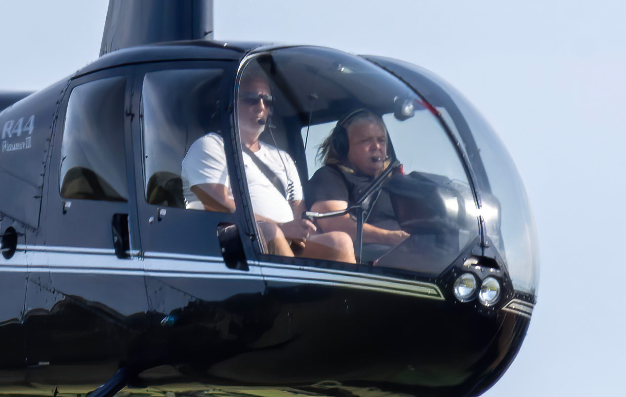 Paul Hollywood takes to the skies: Bake Off star pilots £500,000 helicopter as he works towards pilot’s licence