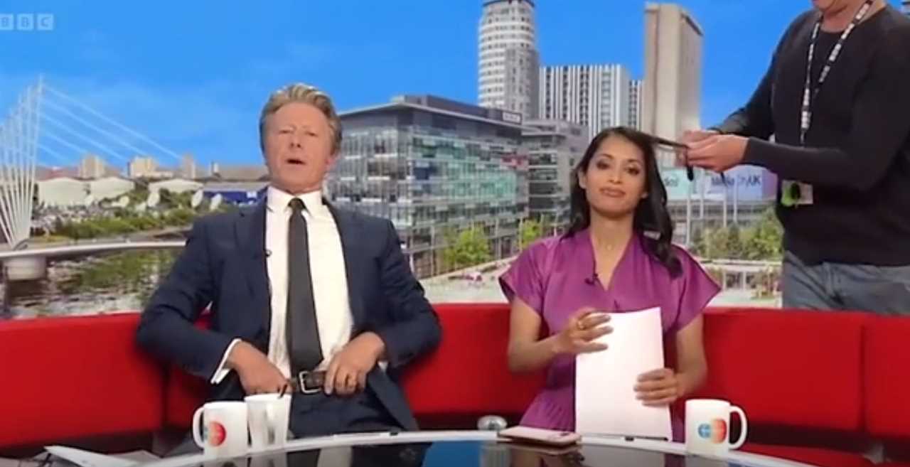 BBC Breakfast blunder: Presenter caught having hair done live on air