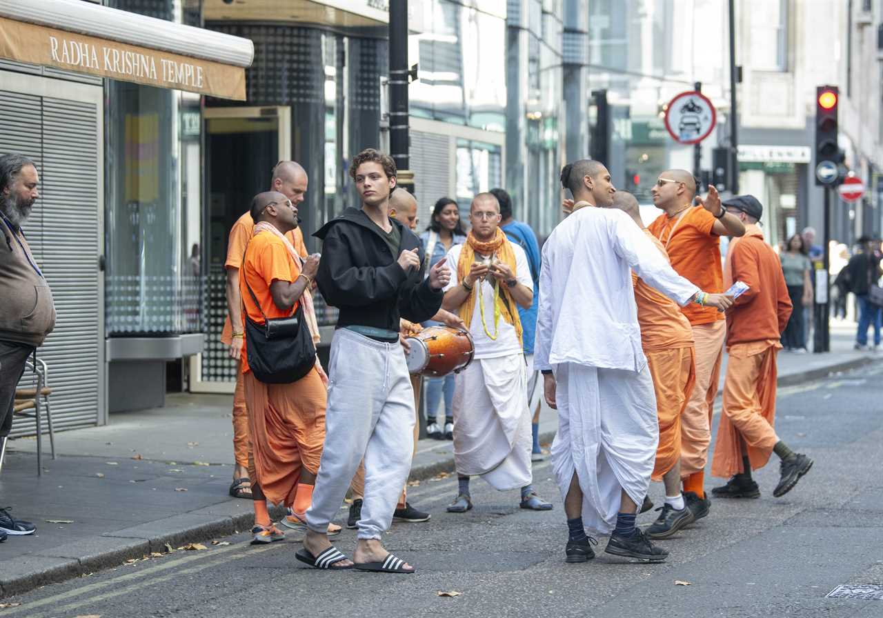 Strictly Star Bobby Brazier Embraces Hare Krishna Gathering in Central London