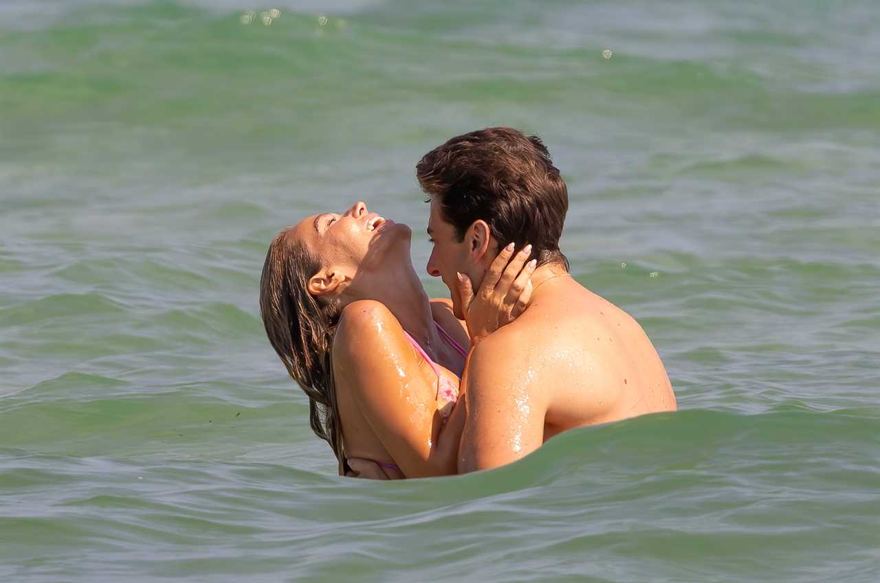 James Argent passionately snogs former Miss Sweden Nicoline Artursson on romantic getaway