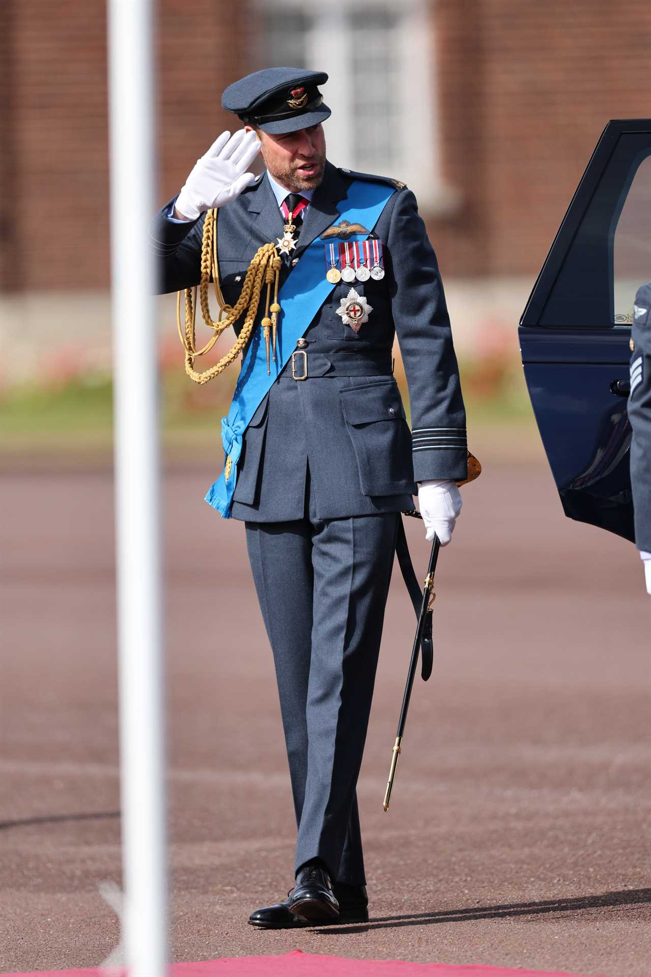 Prince William fills in for King Charles at parade after Kate completes chemo