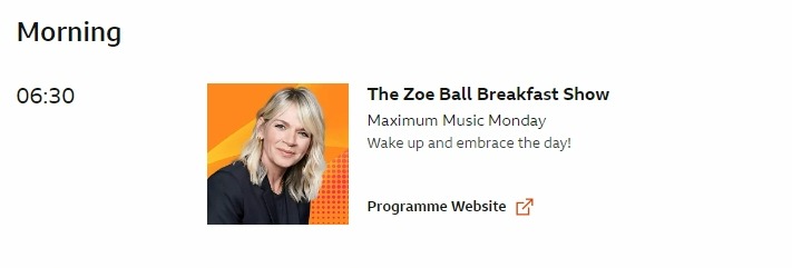 Zoe Ball’s Return to BBC Radio 2 Confirmed After Weeks Off Air