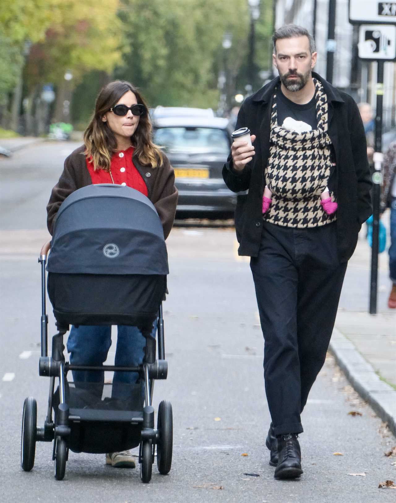 Jenna Coleman welcomes first child and steps out with newborn in London