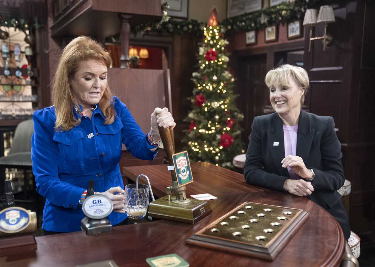 Sarah Ferguson visits Coronation Street after sharing breast cancer journey