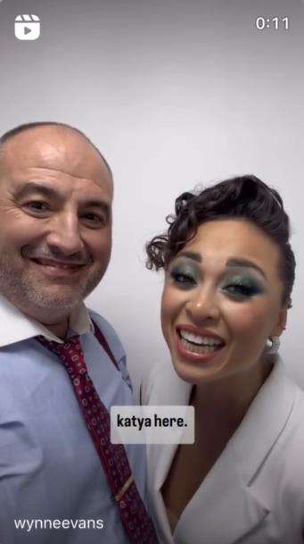 Strictly's Katya Jones addresses awkward moment with dance partner Wynne Evans