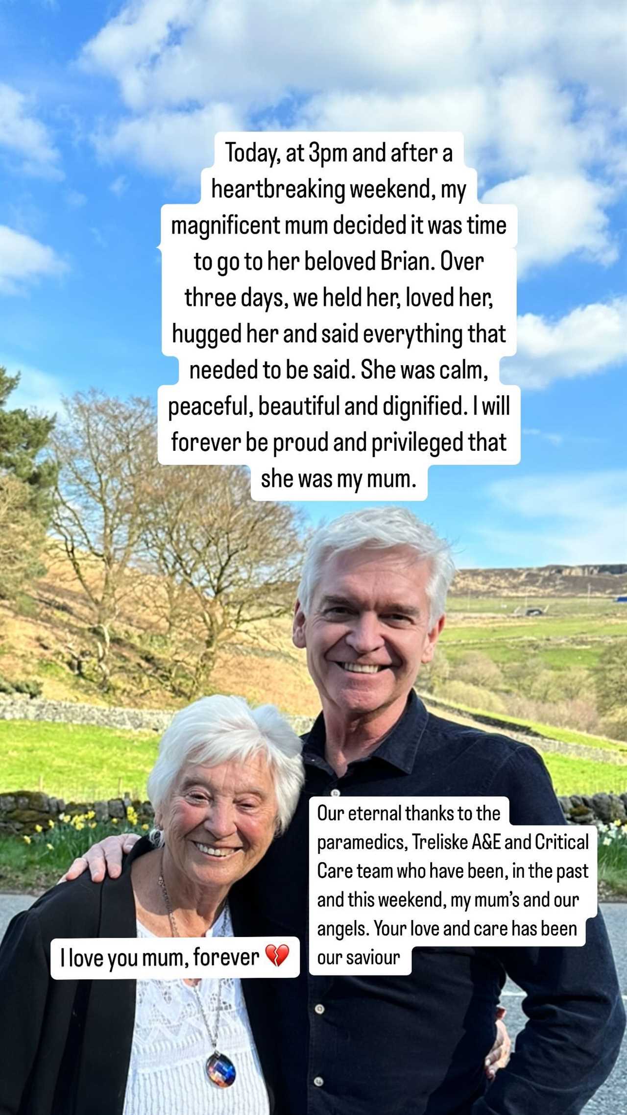 Phillip Schofield's Daughter Molly Shares Heartfelt Tribute to Late Grandmother